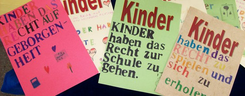 Plakate zu den Kinderrechten